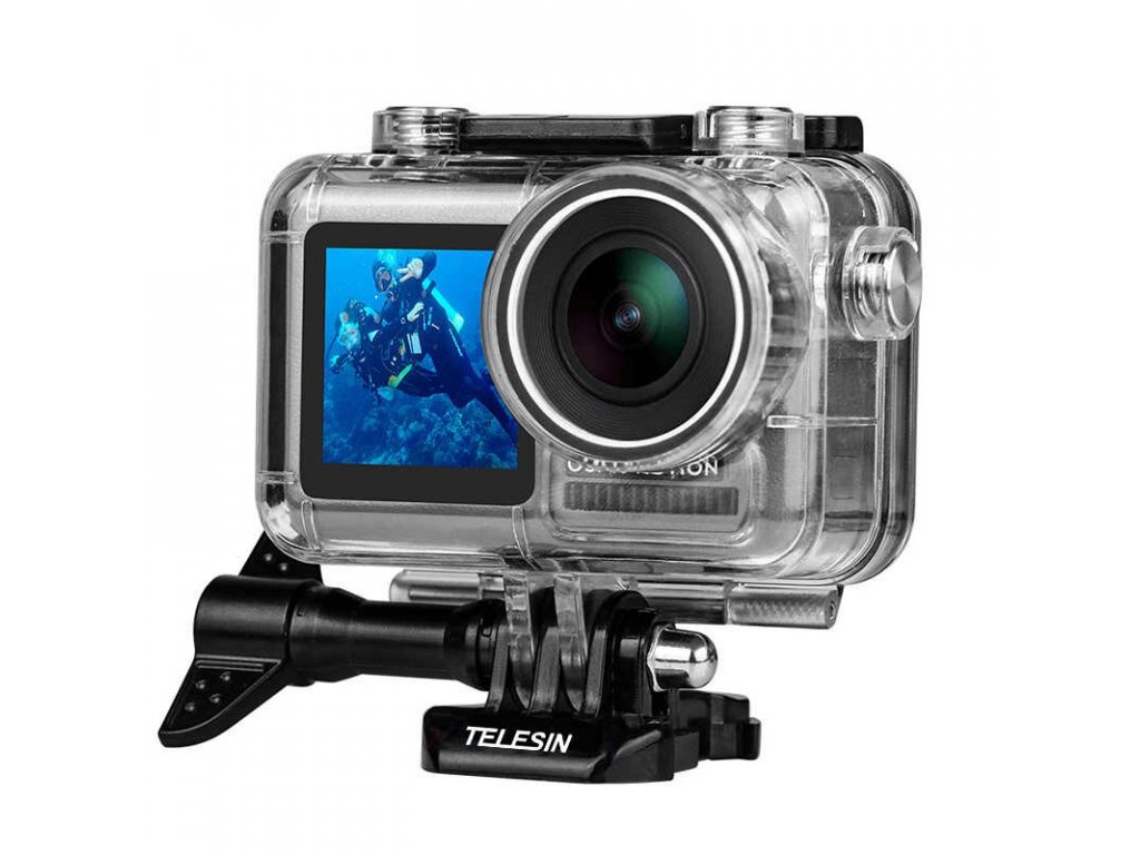 TELESIN 40M Diving Waterproof Housing Case Transparent Acrylic Shell Cover For DJI Osmo Action Sport Camera.jpg q50