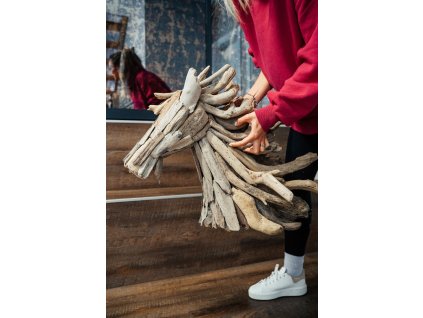 1260 drevena hlava kone