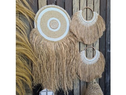 1733 1 nastenna dekorace z travy a musli sada