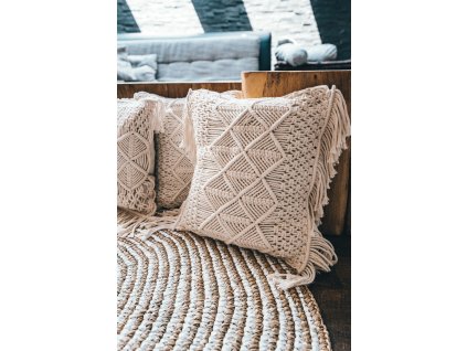 Macrame povlak na polštář