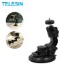 TELESIN 9 5cm Car Suction Cup Mount 1 4 Steel Thread Tripod for GoPro Hero 8