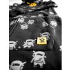 Oboustranná prodloužená mikina/bunda NINJA - černá (Velikost 98)